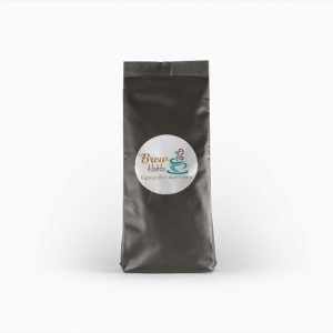mockup coffee bag for Brew Ha Ha