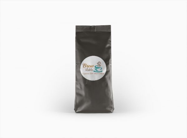 mockup coffee bag for Brew Ha Ha